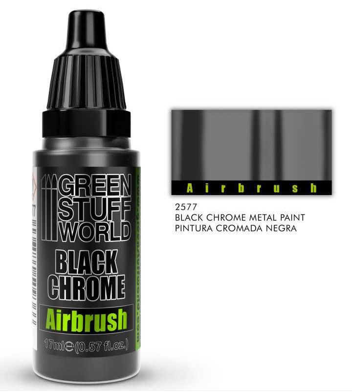 Boxart Black Chrome Paint Airbrush 2577 Green Stuff World