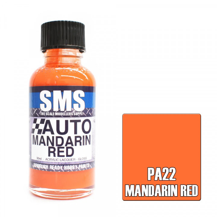 Boxart Auto Colour MANDARIN RED PA22 SMS