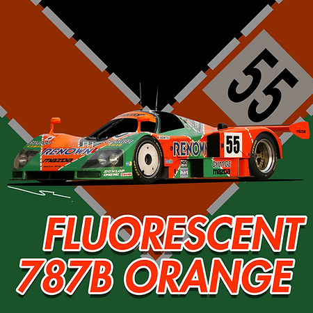 Boxart Mazda Fluorescent 787B Orange  Splash Paints