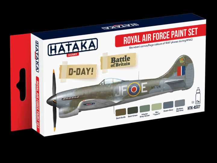Boxart Hataka Royal Air Force Paint Set HTK-AS07 Hataka Hobby Red Line