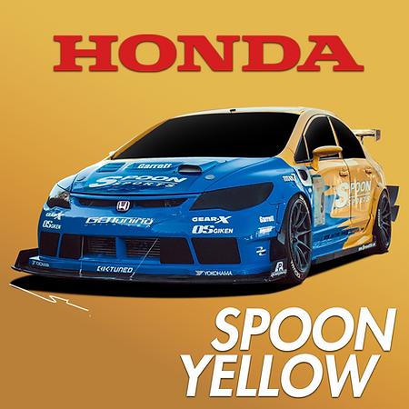 Boxart Honda Spoon Yellow  Splash Paints