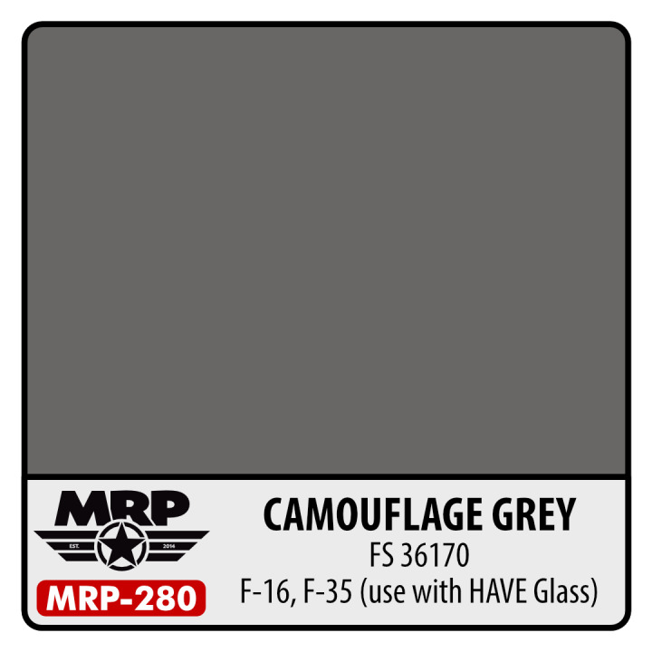 Boxart Camouflage Grey (FS36170) - F-16, F-35 (use with HAVE Glass)  MR.Paint