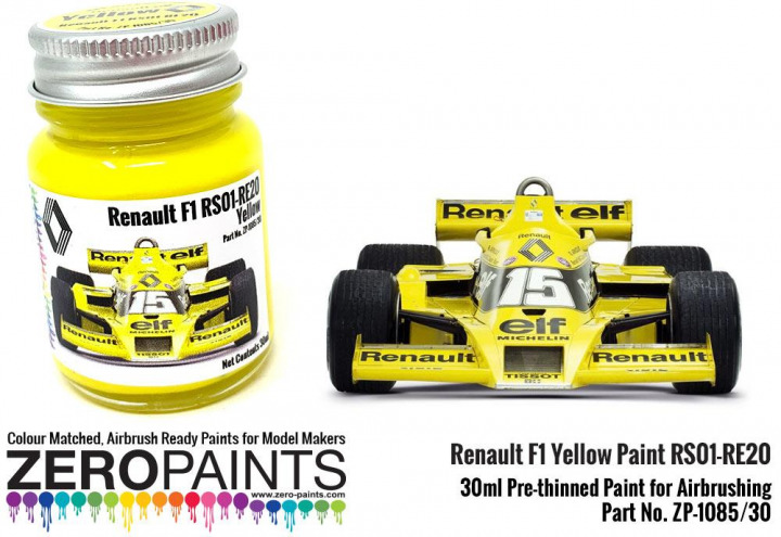 Boxart Renault F1 Yellow Paint RS01-RE20 ZP-1085/30 Zero Paints