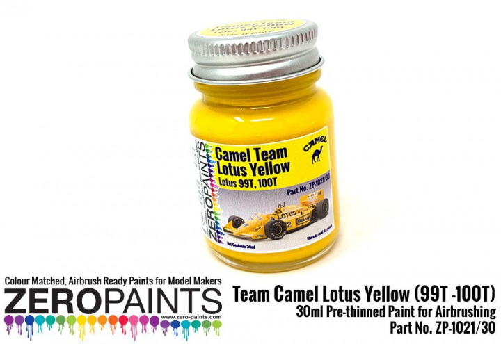 Boxart Team Camel Lotus Yellow (99T -100T) ZP-1021/30 Zero Paints