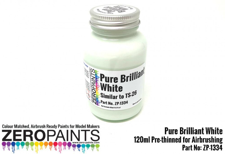 Boxart Pure Brilliant White - Similar to Tamiya TS26  Zero Paints