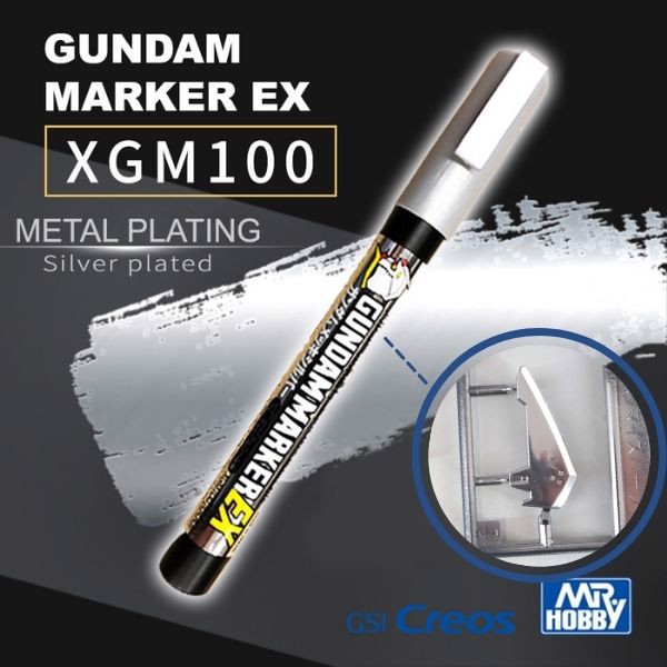 Boxart Gundam Plated Silver EX  Gundam Markers