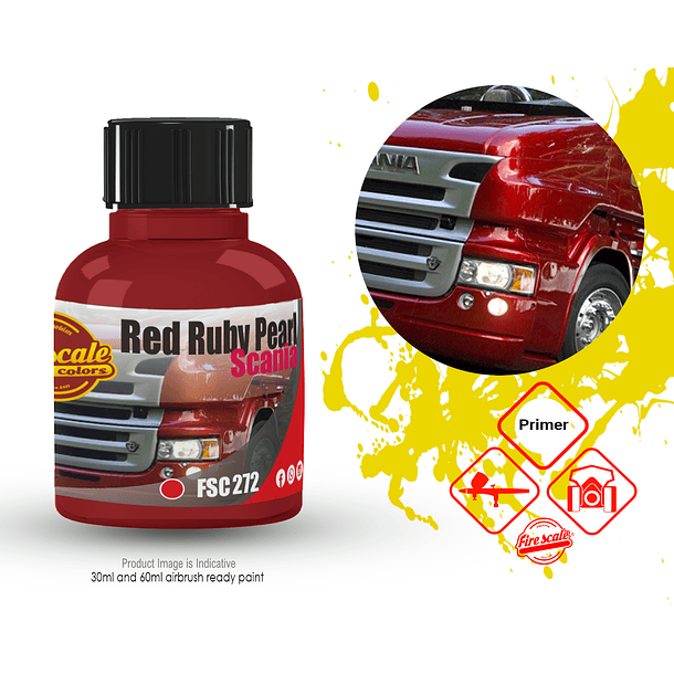 Boxart Red Ruby Pearl Scania FSC272-G60 Fire Scale Colors