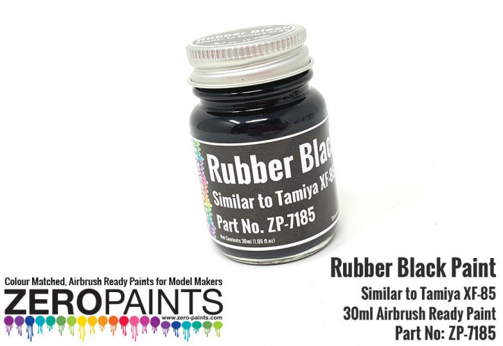Boxart Rubber Black - Similar to Tamiya XF-85  Zero Paints