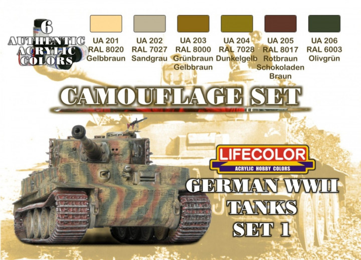 Boxart German WWII Tanks Set 1 CS01 Lifecolor