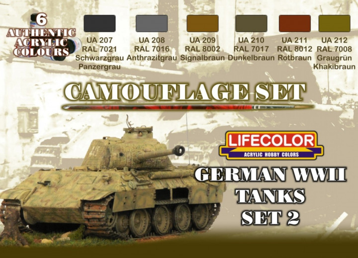 Boxart German WWII Tanks Set 2  Lifecolor