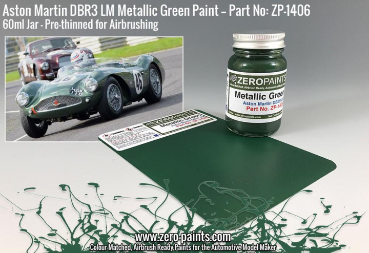 Boxart Aston Martin DBR3S LM Metallic Green  Zero Paints