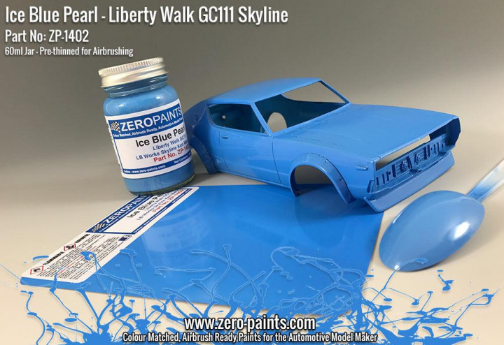 Boxart Ice Blue Pearl for Liberty Walk GC111 Skyline (Ken Mar  Zero Paints