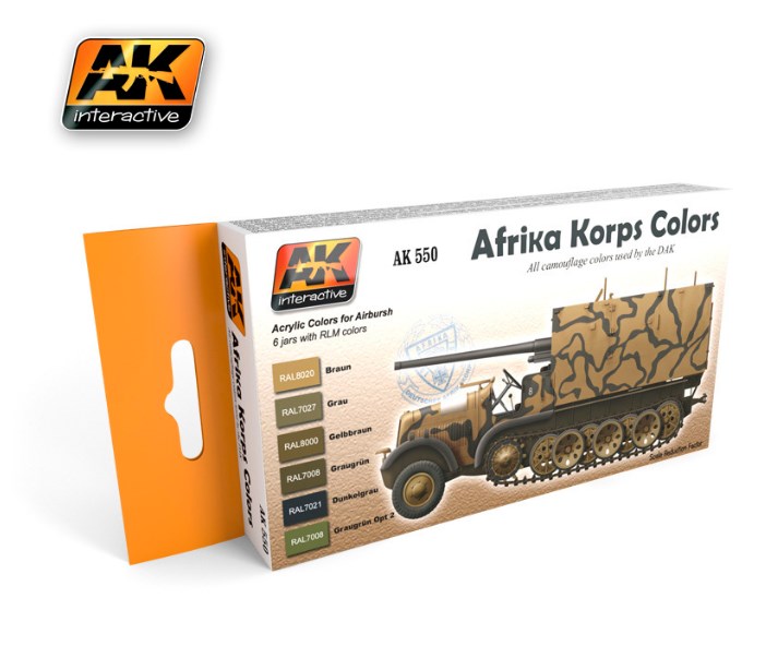Boxart Afrika Korps Colours AK 550 AK Interactive