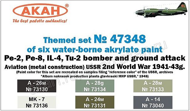 Boxart Pe-2, Pe-8, IL-4, Tu-2 bomber and ground attack 47348 Akah