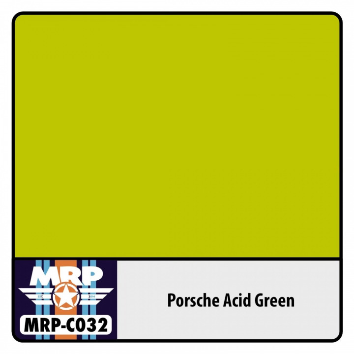 Boxart Porsche Acid Green  MR.Paint