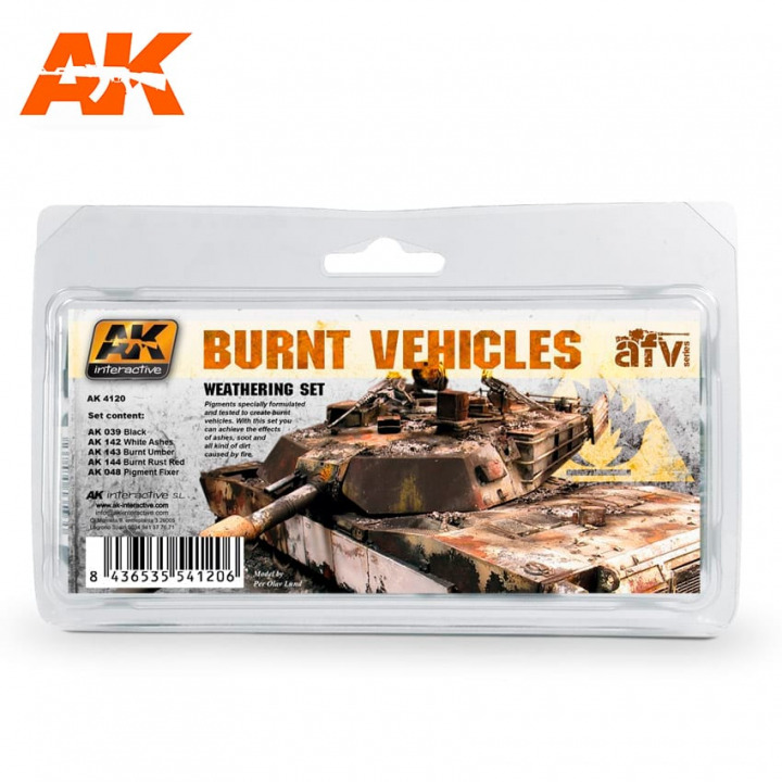 Boxart Burnt Vehicles  AK Interactive