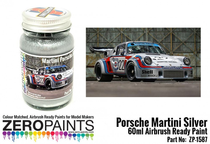 Boxart Porsche 911 Martini Silver  Zero Paints