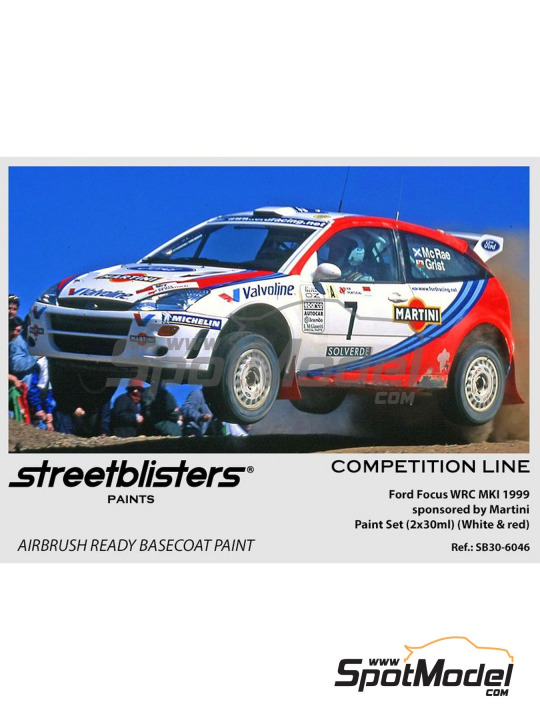 Boxart Ford Focus WRC 1999 Martini Red - White  StreetBlisters Paints