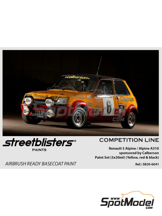 Boxart Renault 5 Alpine Yellow - Red - Black  StreetBlisters Paints