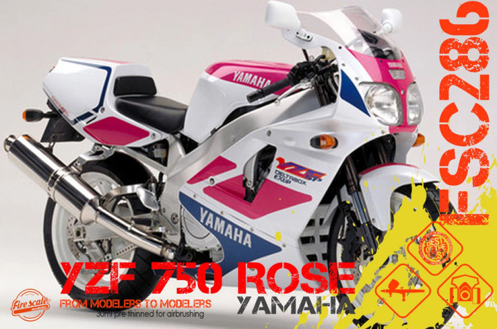 Boxart Yamaha YZF 750 Rose  Fire Scale Colors
