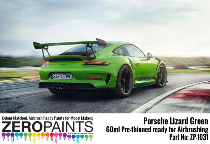 Boxart Porsche 911 GT3 RS Lizard Green  Zero Paints