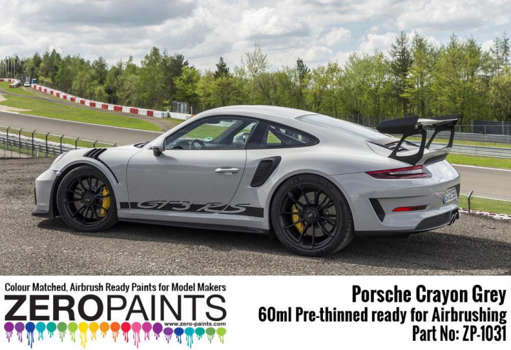 Boxart Porsche 911 GT3 RS Crayon Grey  Zero Paints