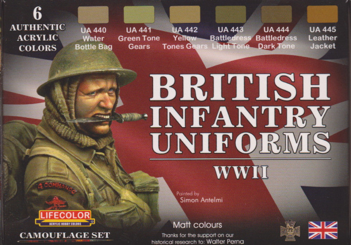 Boxart British Infantry Uniforms WWII  Lifecolor
