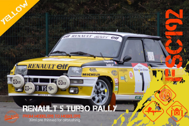 Boxart Renault 5 Turbo Rally - Yellow  Fire Scale Colors