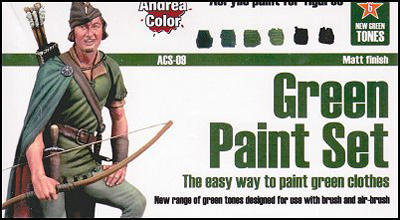 Boxart ACS-009 Green Paint Set (6x17ml) ACS-009 Andrea Color