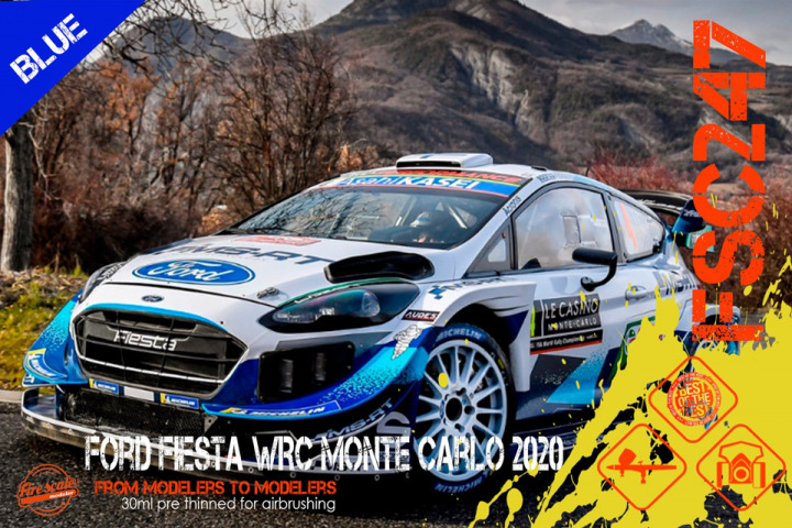 Boxart Ford Fiesta WRC Monte Carlo 2020 - Blue  Fire Scale Colors