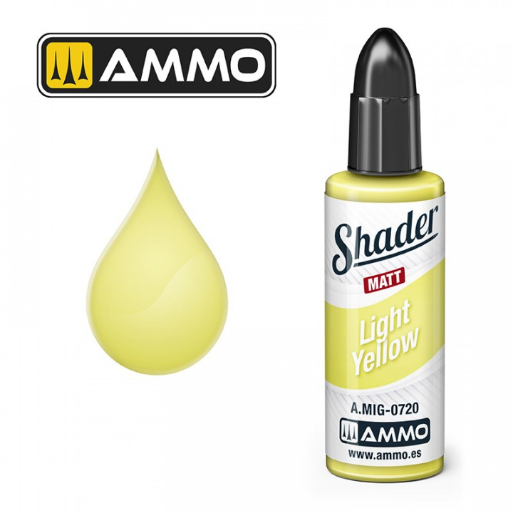 Boxart Light Yellow Shader A.MIG-0720 Ammo by Mig Jimenez