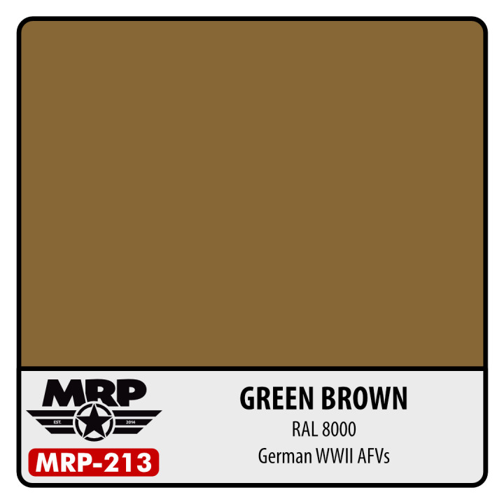 Boxart Green Brown – RAL 8000 (German WWII AFV's)  MR.Paint