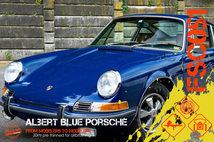 Boxart Albert Blue Porsche  Fire Scale Colors