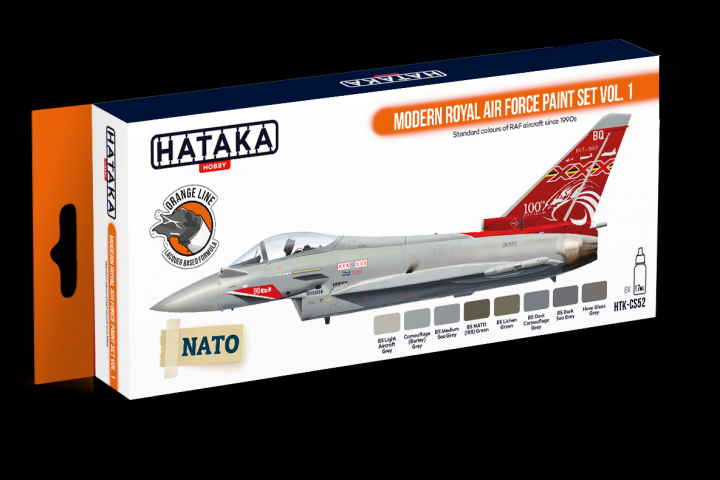 Boxart Modern Royal Air Force Paint set vol. 1 HTK-CS52 Hataka Hobby Orange Line
