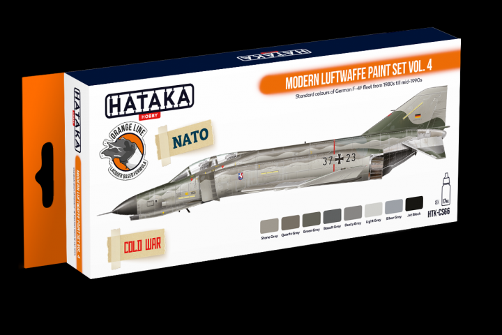 Boxart Modern Luftwaffe paint set vol.4 HTK-CS66 Hataka Hobby Orange Line