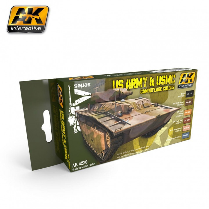 Boxart US Army and USMC Camouflage Colors AK 4220 AK Interactive