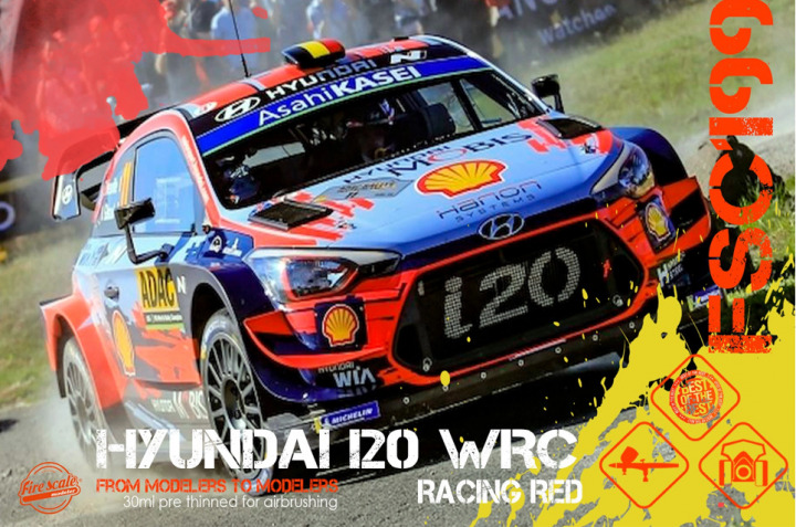 Boxart Hyundai i20 WRC Racing Red  Fire Scale Colors