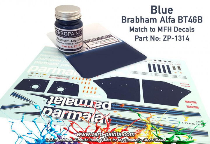 Boxart Brabham Alfa BT46B Blue Paint ZP-1314 Zero Paints