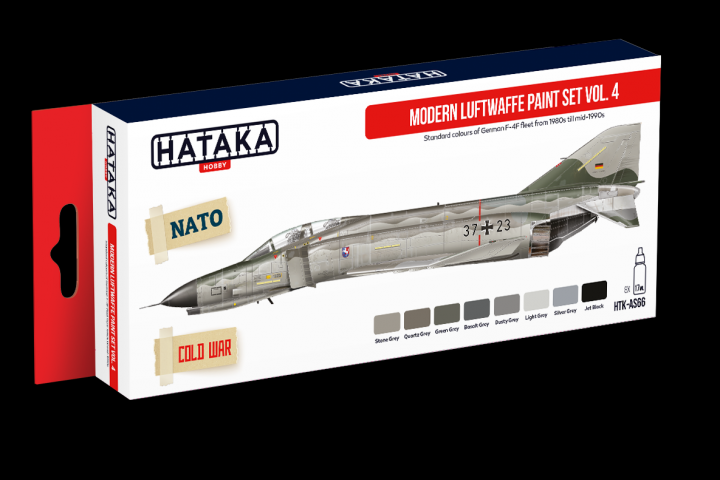 Boxart Modern Luftwaffe paint set vol.4 HTK-AS66 Hataka Hobby Red Line