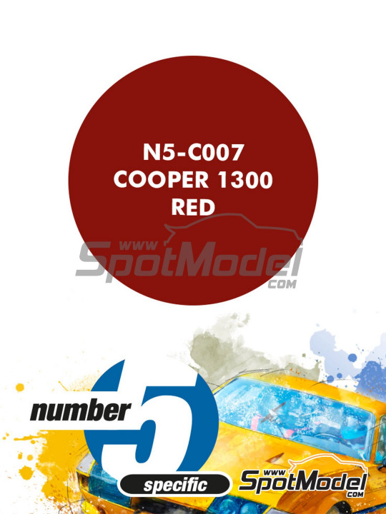 Boxart Cooper 1300 Red  Number Five