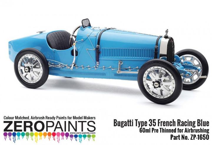 Boxart Bugatti Type 35 French Racing Blue  Zero Paints