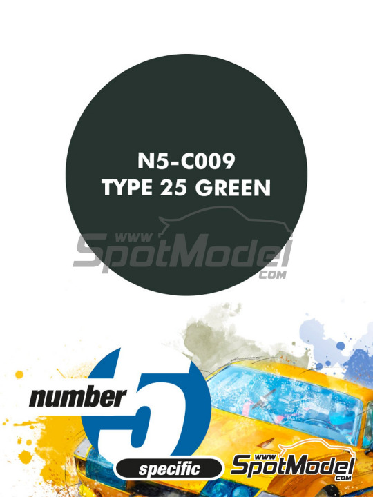 Boxart Type 25 Green  Number Five