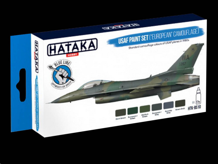 Boxart USAF Paint Set (“European” Camouflage)  Hataka Hobby Orange Line