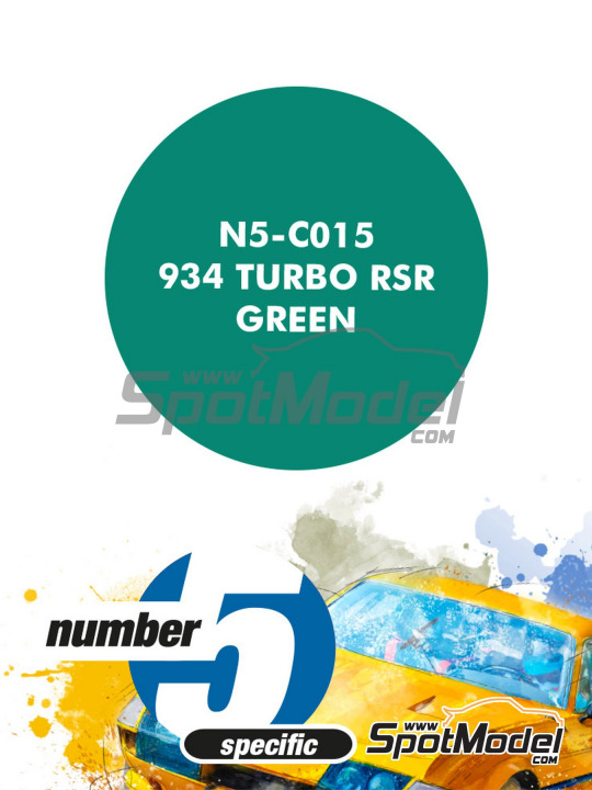 Boxart 934 Turbo RSR Green  Number Five