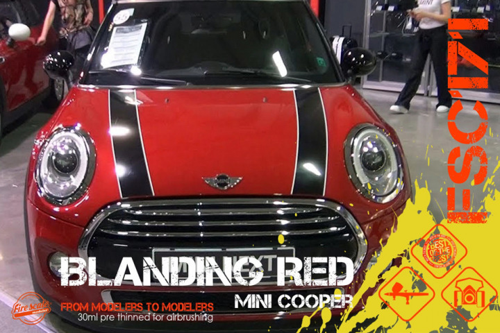 Boxart Blazing Red Mini Cooper  Fire Scale Colors