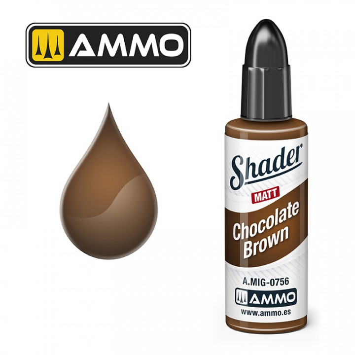 Boxart Chocolate Brown Shader A.MIG-0756 Ammo by Mig Jimenez