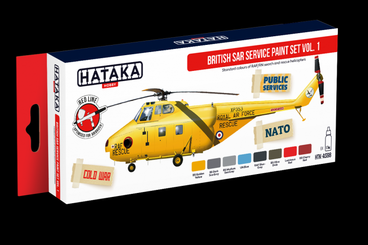 Boxart British SAR Service paint set vol.1 HTK-AS98 Hataka Hobby Red Line