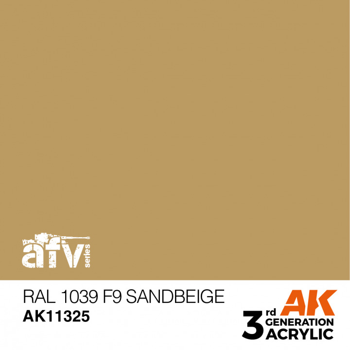 Boxart RAL 1039 F9 Sandbeige  AK 3rd Generation - AFV