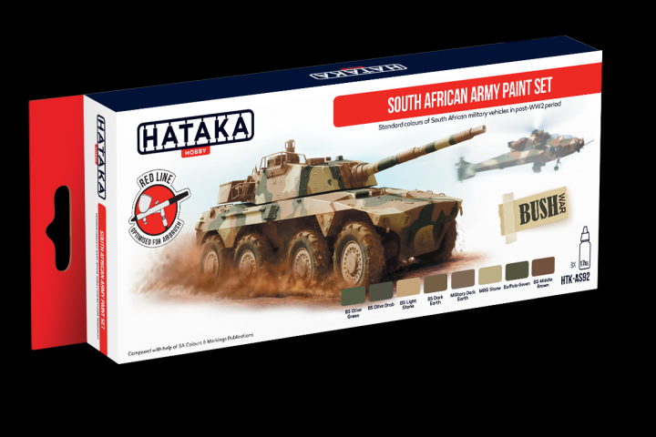 Boxart South African Army paint set HTK-AS92 Hataka Hobby Red Line