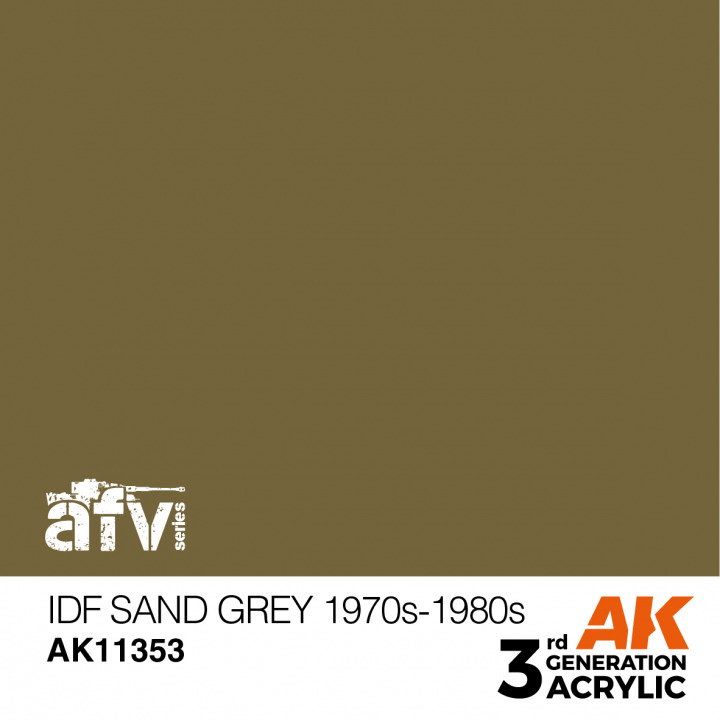Boxart IDF Sand Grey 1970s-1980s  AK 3rd Generation - AFV